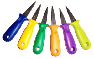 COUTEAU A HUITRE MANCHE MINI GARDE A TROU GH58B