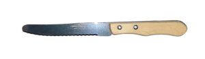 COUTEAU TABLE BOUT ROND MANCHE BOIS - 5.90 EUR