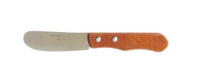 COUTEAU A TARTINER / A BEURRE / TARTINEUR - MANCHE BOIS HETRE REF. TB34P